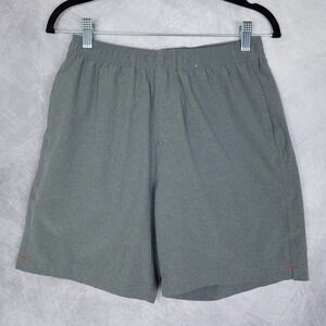 Chubbies Shorts Mens Small Gray 7 Inch Inseam Stretch Athletic Swim Trunks